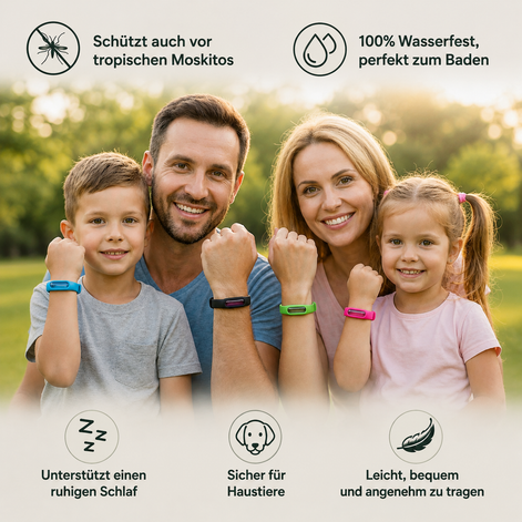 BiteBlock™ | Schutzarmband gegen Mücken