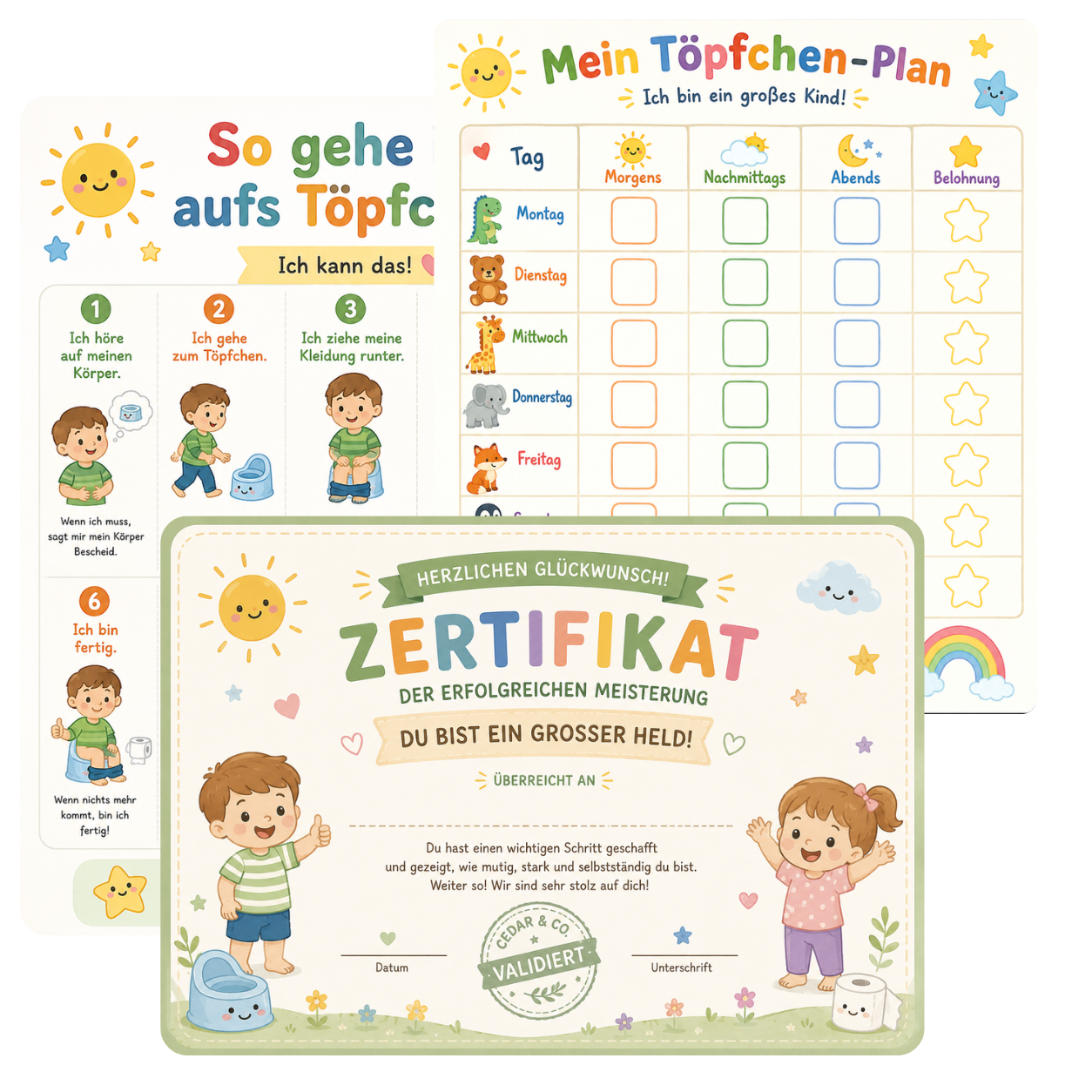 Motivationstafel & Urkunde